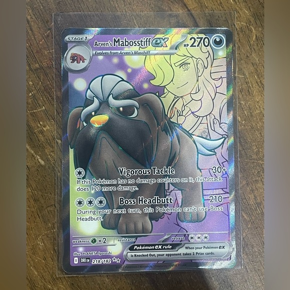 Arven’s Mabosstiff ex 218/182 – Destined Rivals – Near Mint Condition - Picture 2 of 3